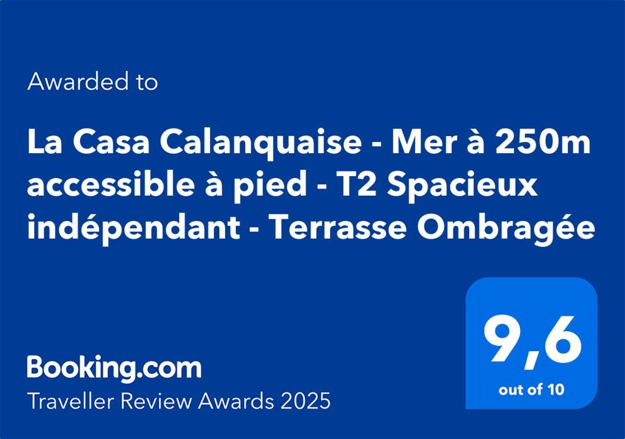 La Casa Calanquaise - Mer A 250M Accessible A Pied - T2 Spacieux Independant - Terrasse Ombragee Ансюес-ла-Родон Екстериор снимка